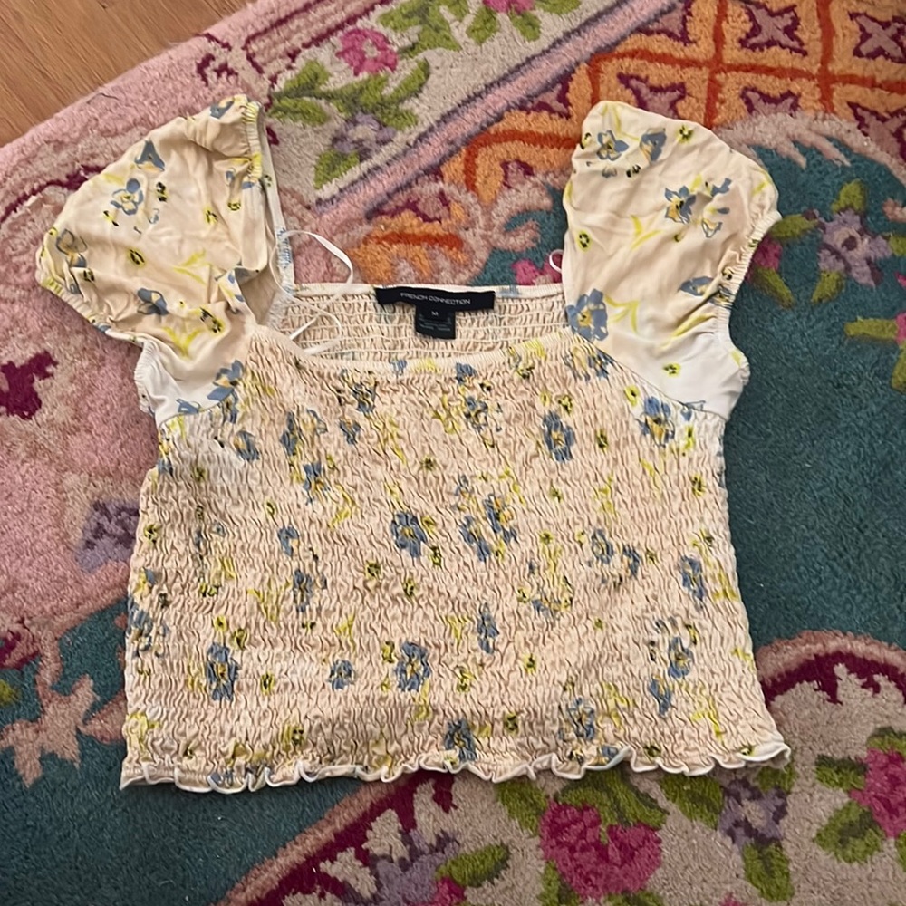 French Connection Floral Croptop